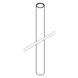 Hansgrohe AXOR Steigrohr für Carlton Duschkombi, Chrom, 96743000... HANSGROHE-96743000 4011097492407 (Abb. 1)