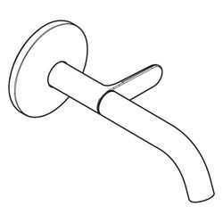Hansgrohe AXOR One Waschtischmischer Unterputz für Wandmontage Select, Auslauf 160m... HANSGROHE-48180800 4059625746622 (Abb. 1)