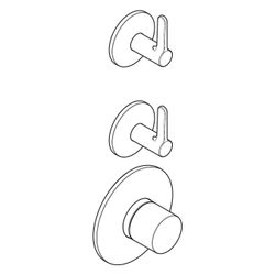 Hansgrohe AXOR One Thermostatmodul Unterputz, DN 20, für 2 Verbraucher, Hebelgriff,... HANSGROHE-48722250 4059625745816 (Abb. 1)