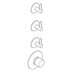 Hansgrohe AXOR One Thermostatmodul Unterputz, DN 20, für 3 Verbraucher, Hebelgriff,... HANSGROHE-48723950 4059625753019 (Abb. 1)