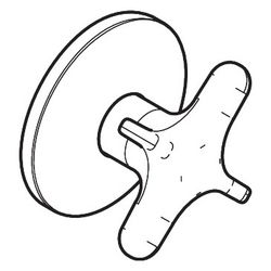 Hansgrohe AXOR One Absperrventil Unterputz, Kreuzgriff, DN 15/DN 20, Brushed Nickel... HANSGROHE-48771820 4059625753316 (Abb. 1)
