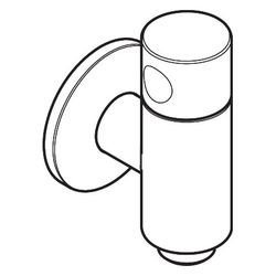 Hansgrohe AXOR One Wandanschluss Stop, Absperrventil, G1/2", 21,8l/min, Brushed Bra... HANSGROHE-48781950 4059625753507 (Abb. 1)