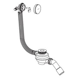 Hansgrohe AXOR Exafill Komplettset Wanneneinlauf, Ab-/Überlaufgarnitur für Badewann... HANSGROHE-42540140 4059625756126 (Abb. 1)