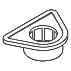 Hansgrohe Befestigungsplatte Spültischmischer, 97523000... HANSGROHE-97523000 4011097533391 (Abb. 1)