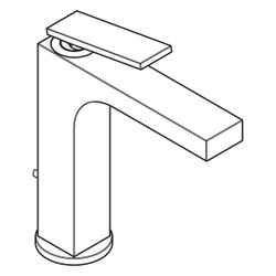 Hansgrohe AXOR Citterio Einhebel-Waschtischmischer 160mm, 5l/min, Hebelgriff, Zugst... HANSGROHE-39071950 4059625374122 (Abb. 1)