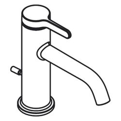 Hansgrohe AXOR One Einhebel-Waschtischmischer 70mm, 5l/min, Hebelgriff, Zugstangen-... HANSGROHE-48000330 4059625369265 (Abb. 1)