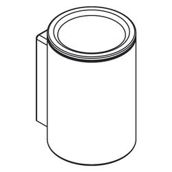 Hansgrohe Zahnputzbecher AXOR Universal Circular, 114x84x76mm, Metall/Glas, Brushed... HANSGROHE-42804340 4059625388617 (Abb. 1)