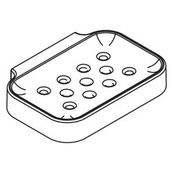 Hansgrohe AXOR Universal Circular Seifenschale, 127x21x90mm, Kunststoff, Brushed Br... HANSGROHE-42805950 4059625387474 (Abb. 1)