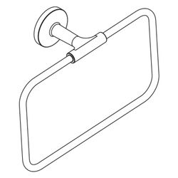 Hansgrohe AXOR Universal Circular Handtuchring, schwenkbar, Metall, Polished Nickel... HANSGROHE-42823830 4059625387047 (Abb. 1)