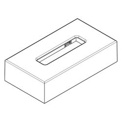 Hansgrohe AXOR Universal Circular Kosmetiktuchbox, Metall/Kunststoff, Wandmontage, ... HANSGROHE-42873990 4059625387689 (Abb. 1)