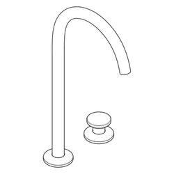 Hansgrohe AXOR One 2-Loch Waschtischmischer Select 260mm, 5l/min, Push-Open Ablaufg... HANSGROHE-48060340 4059625370827 (Abb. 1)