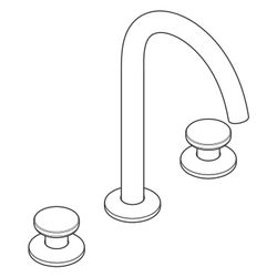 Hansgrohe AXOR One 3-Loch Waschtischarmatur Select 170mm, 5l/min, Push-Open Ablaufg... HANSGROHE-48070820 4059625371268 (Abb. 1)