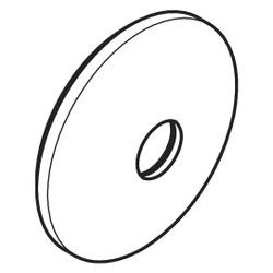 Hansgrohe AXOR One Rosette D. 90mm für 1-Loch Waschtischmischer Unterputz, Brushed ... HANSGROHE-13611250 4059625371640 (Abb. 1)