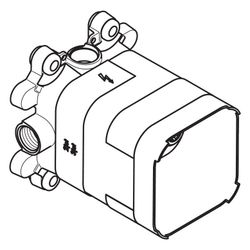 Hansgrohe AXOR ShowerSolutions Grundkörper für Kopfbrause, Brausearm, Rp 1/2"... HANSGROHE-35361180 4059625184639 (Abb. 1)