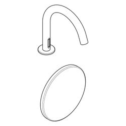 Hansgrohe AXOR Uno Elektronik-Waschtischmischer, 3,5l/min, Temperaturvoreinstellung... HANSGROHE-38010950 4059625020180 (Abb. 1)