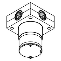 Hansgrohe AXOR ShowerSphere Grundkörper, 80-110mm, Rp 1/2", für Kopfbrause 2jet, De... HANSGROHE-39766180 4059625628003 (Abb. 1)