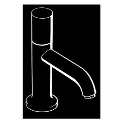 Hansgrohe AXOR Uno Standventil 70, 5l/min, G 3/8", DN 15, ohne Ablaufgarnitur, Chro... HANSGROHE-38130000 4011097366142 (Abb. 1)
