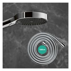 hansgrohe Rainfinity Brausehalterset 130mm 14l/min 3jet mit Brauseschlauch 1,60m, C... HANSGROHE-26851000 4059625216095 (Abb. 1)