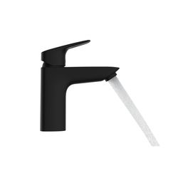 hansgrohe Logis Einhebel-Waschtischmischer 100mm 5l/min Mattschwarz mit Zugstangen-... HANSGROHE-71100670 4059625461457 (Abb. 1)