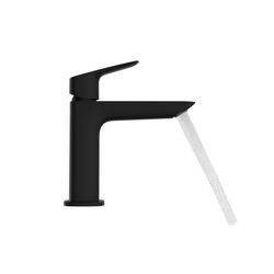 hansgrohe Logis Einhebel-Waschtischmischer 110mm 5l/min Fine, Mattschwarz mit Zugst... HANSGROHE-71251670 4059625462096 (Abb. 1)