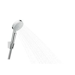 hansgrohe Crometta Brausehalterset 100mm Vario mit Brauseschlauch 1,60m, Weiß/Chrom... HANSGROHE-26692400 4011097791890 (Abb. 1)