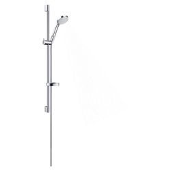 hansgrohe Croma 100 Brauseset Vario mit Brausestange 900mm 18l/min Seifenschale, Ch... HANSGROHE-27771000 4011097537290 (Abb. 1)