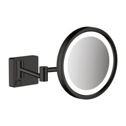 hansgrohe Rasierspiegel AddStoris mit LED Licht mattschwarz... HANSGROHE-41790670 4059625321935 (Abb. 1)