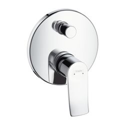 hansgrohe Wannenmischer Unterputz Metris Fertigset chrom mit Sicherungskombination... HANSGROHE-31487000 4011097661124 (Abb. 1)