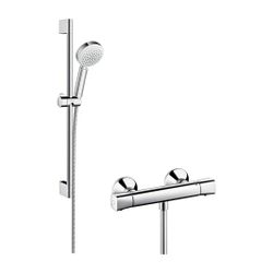 hansgrohe Brausenkombi Crometta 100 Vario/Ecostat Univ./Unica Crometta 650mm weiß/c... HANSGROHE-27030400 4011097756233 (Abb. 1)