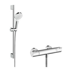 hansgrohe Brausenkombi Crometta Vario/Ecostat 1001 CL/Unica 650mm weiß/chrom... HANSGROHE-27812400 4011097803265 (Abb. 1)