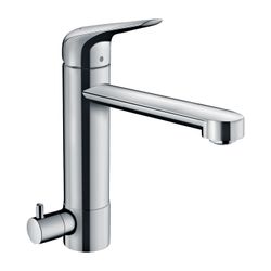 hansgrohe Spültischmischer 180 Focus M42 Geräteabsperrventil 1jet chrom... HANSGROHE-71813000 4059625084939 (Abb. 1)