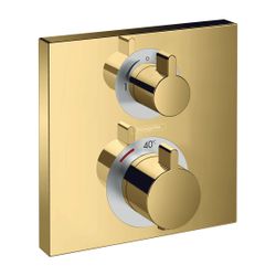 hansgrohe Thermostat Unterputz Ecostat Square Fertigset 2 Verbraucher gold gebürtst... HANSGROHE-15714990 4059625230282 (Abb. 1)