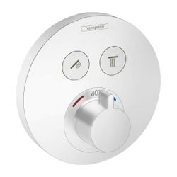 hansgrohe Thermostat Unterputz ShowerSelect S Fertigset 2 Verbraucher mattweiß... HANSGROHE-15743700 4059625266076 (Abb. 1)