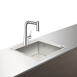 hansgrohe Select Spülencombi 450 edelstahl-optik C71-F450-01 ST... HANSGROHE-43207800 4059625025468 (Abb. 1)