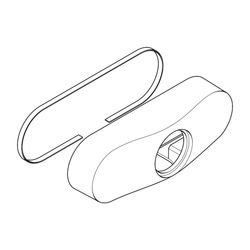 hansgrohe Haube für Aufputz-Mischer, Chrom... HANSGROHE-94200000 4011097177168 (Abb. 1)