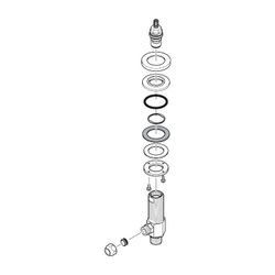 Hansgrohe Absperrventill 3-Loch Waschtischarmatur, Chrom, 92933000... HANSGROHE-92933000 4011097203645 (Abb. 1)