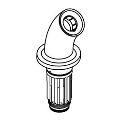 Hansgrohe Auslauf für 3-Loch-Armatur, kurz, Chrom, 96127000... HANSGROHE-96127000 4011097529615 (Abb. 1)
