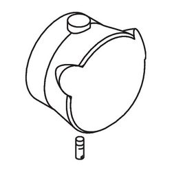 Hansgrohe AXOR Griff für Mondaro Thermostate, Edelmessing, 18391840... HANSGROHE-18391840 4011097181752 (Abb. 1)