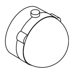 Hansgrohe AXOR Thermostat-Griff für Uno Unterputz, Weiß, 13294450... HANSGROHE-13294450 4011097174563 (Abb. 1)