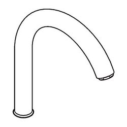 hansgrohe Auslauf für Spültischmischer Standmodell, Edelstahl Optik... HANSGROHE-92830800 4011097580814 (Abb. 1)