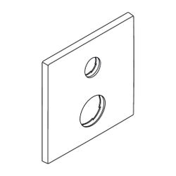 Hansgrohe AXOR Rosette für Starck X Wannenmischer, 170x170mm, 97924000... HANSGROHE-97924000 4011097487267 (Abb. 1)