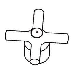 Hansgrohe AXOR Griff für Terrano 2-Griff Waschtischarmatur, Chrom, 37299000... HANSGROHE-37299000 4011097462356 (Abb. 1)