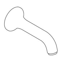Hansgrohe AXOR Wandauslauf für Terrano, 150mm Chrom, 97349000... HANSGROHE-97349000 4011097478333 (Abb. 1)