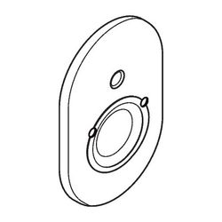 Hansgrohe Rosette für Wannenmischer Unterputz iBox universal, Edelmatt, 95011000... HANSGROHE-95011000 4011097363745 (Abb. 1)