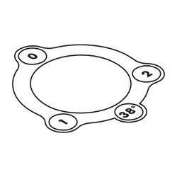 Hansgrohe Aufkleber für 2-Loch-Wannenrand-Thermostat, 97791000... HANSGROHE-97791000 4011097605319 (Abb. 1)