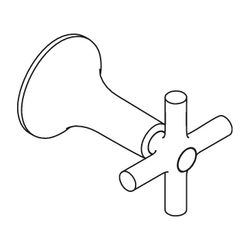 Hansgrohe AXOR Griff für Terrano, Chrom, 37293000... HANSGROHE-37293000 4011097698830 (Abb. 1)
