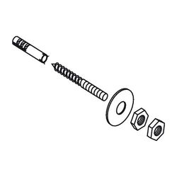 Hansgrohe AXOR Befestigungssatz für Reservepapierhalter, 96343000... HANSGROHE-96343000 4011097461359 (Abb. 1)