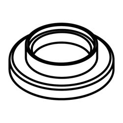 Hansgrohe AXOR Rosette für Uno 4-Loch Fliesenrand, Chrom, 96501000... HANSGROHE-96501000 4011097496962 (Abb. 1)