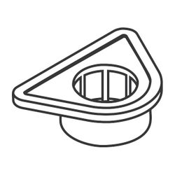 Hansgrohe Befestigungsplatte Spültischmischer, 97523000... HANSGROHE-97523000 4011097533391 (Abb. 1)