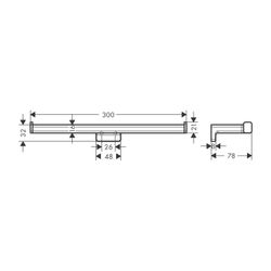 hansgrohe Doppel-Papierrollenhalter AddStoris ohne Deckel chrom... HANSGROHE-41748000 4059625297377 (Abb. 1)